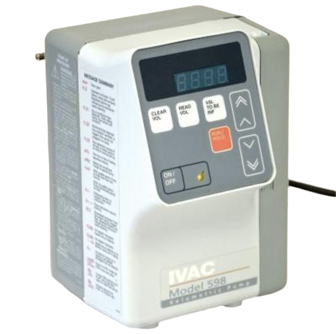 Pompe de perfusion Ivac 598 avec écran LCD et bouton de contrôle